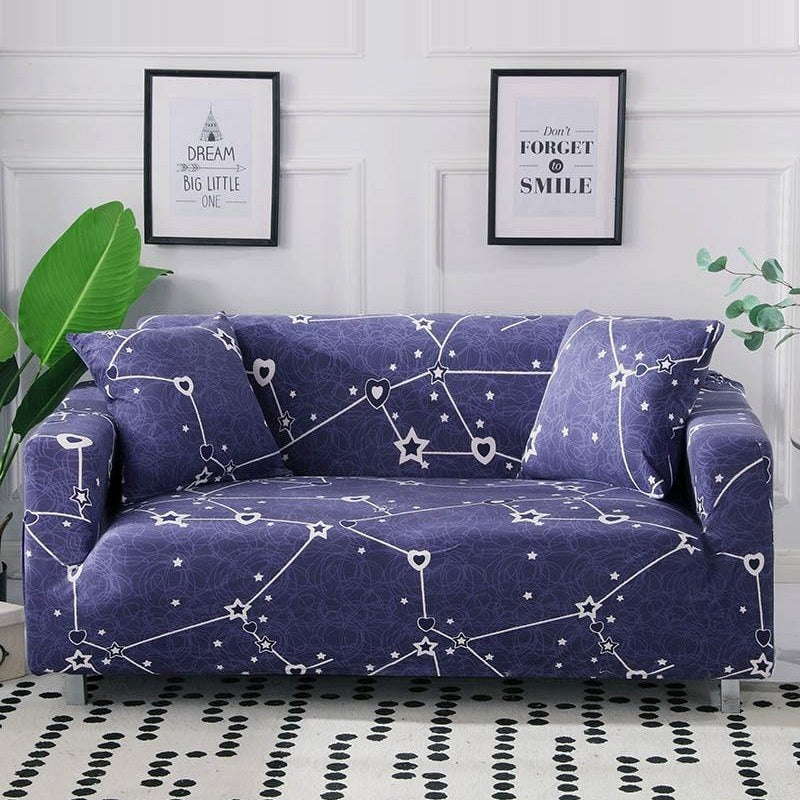 blue-heart-star-constellation-sofa-couch-cover